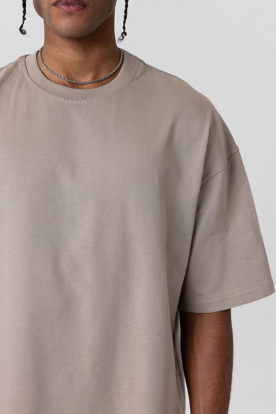 Basic Oversized Crew-Neck T-Shirt