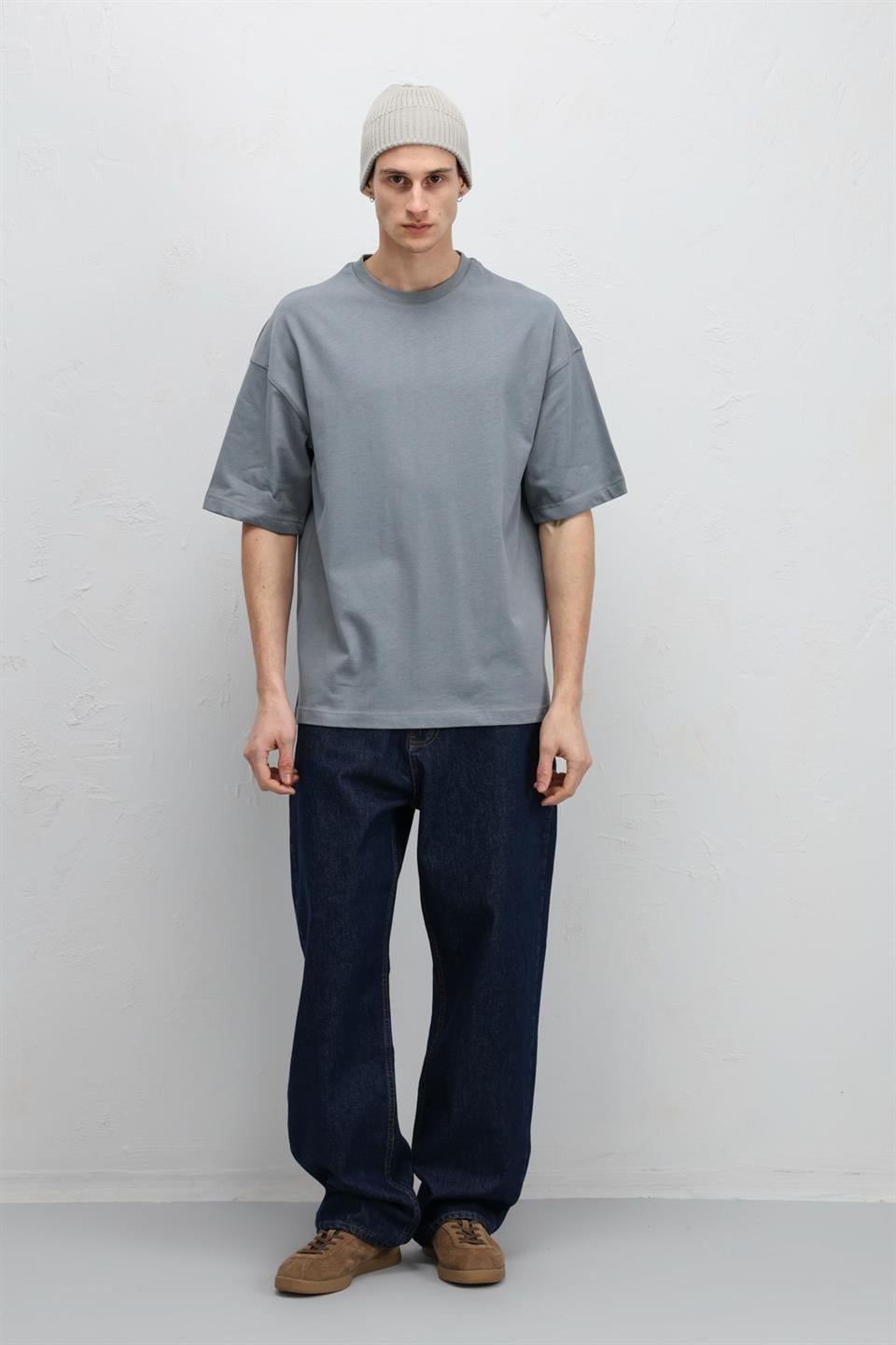 Basic Oversized Crew-Neck T-Shirt