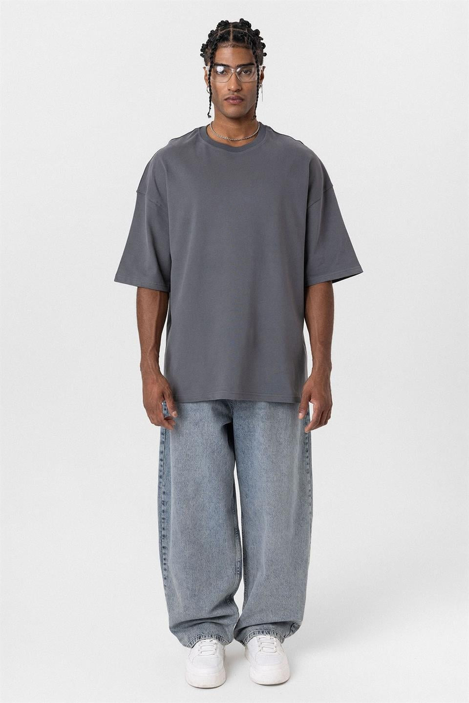 Basic Oversized Crew-Neck T-Shirt