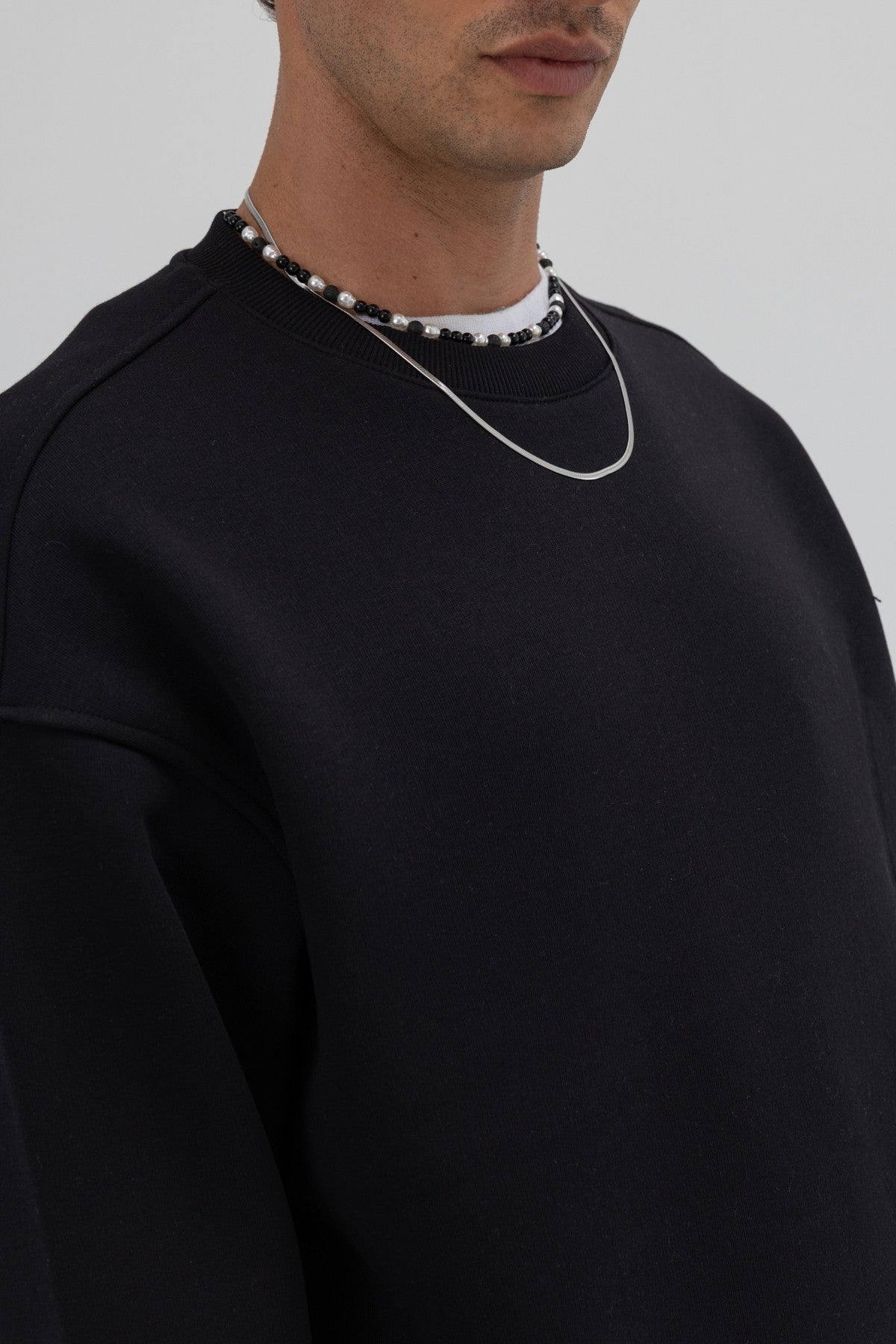 Basic Crew Neck Oversized Sweatshirt