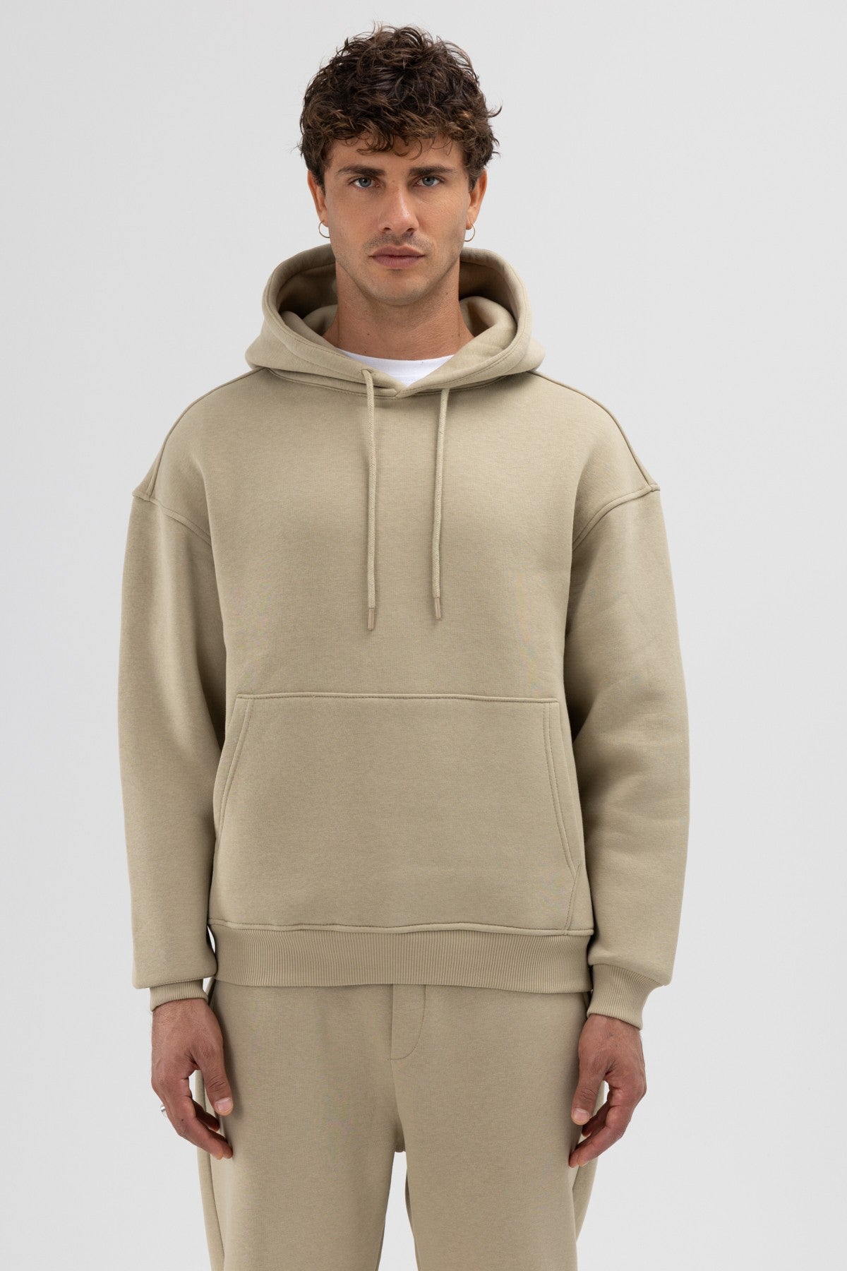 Basic Oversized Hooded Sweatshirt