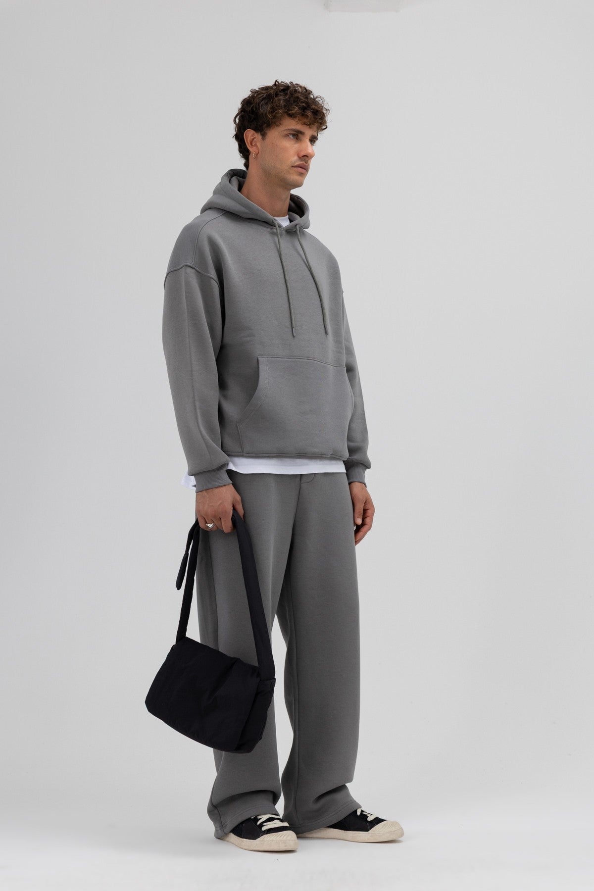 Basic Oversized Hooded Sweatshirt