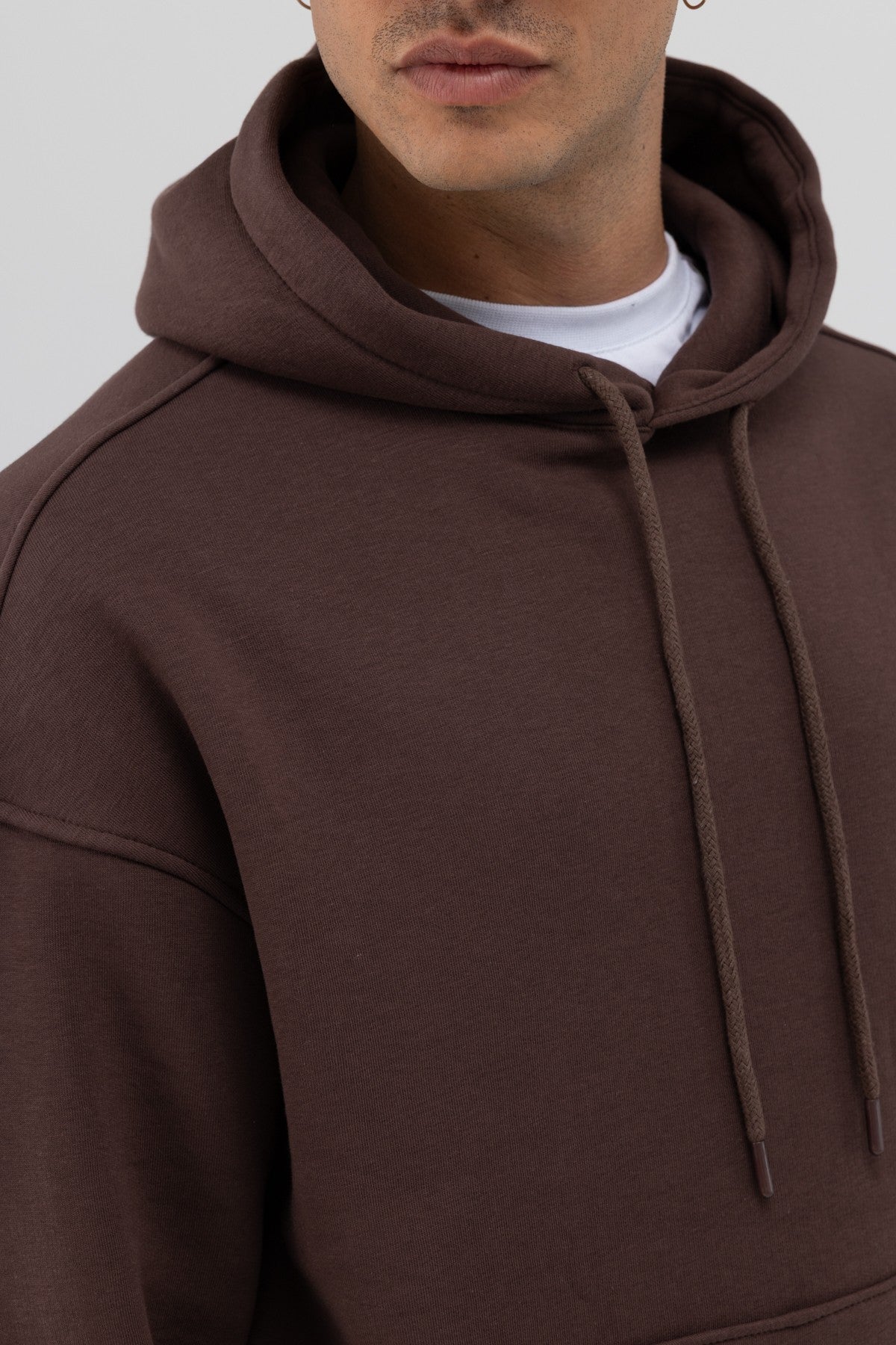 Basic Oversized Hooded Sweatshirt