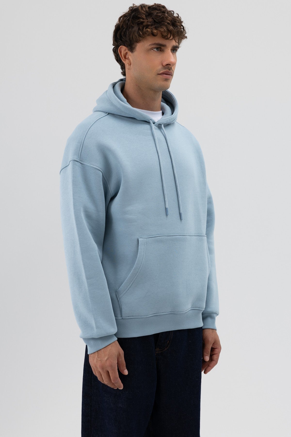 Basic Oversized Hooded Sweatshirt
