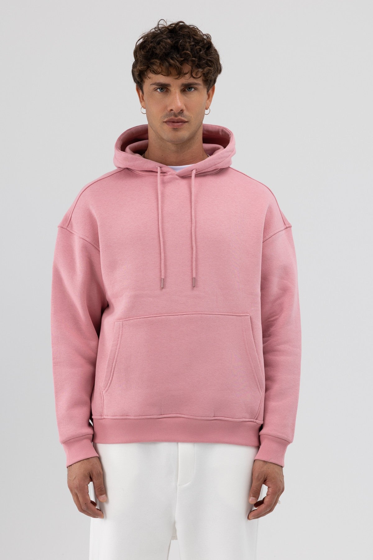 Basic Oversized Hooded Sweatshirt