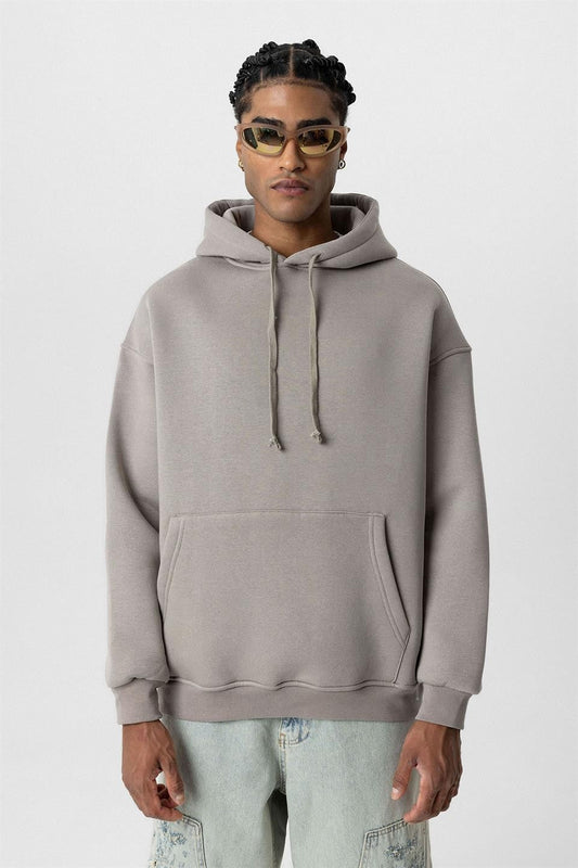 Basic Oversized Hooded Sweatshirt