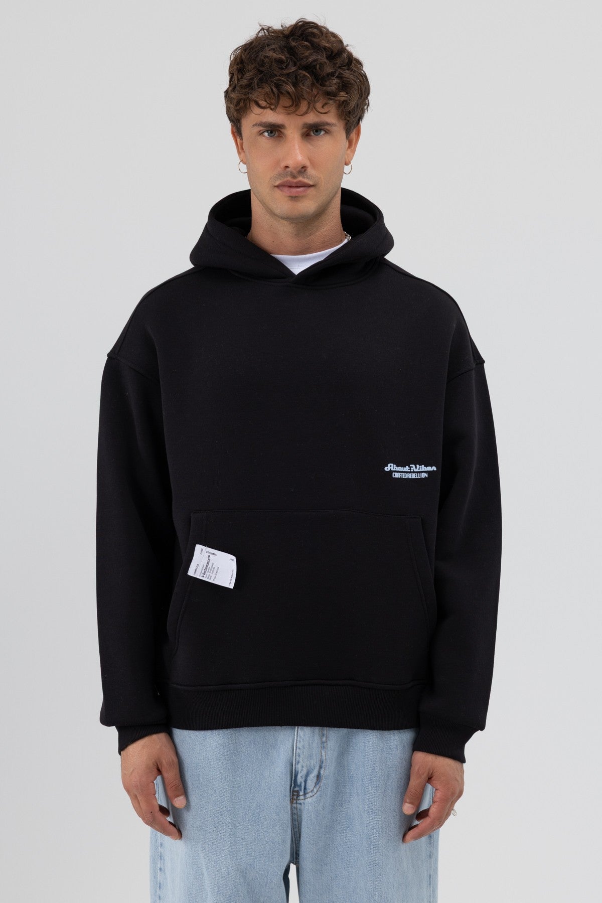 Oversized Hooded Printed Sweatshirt