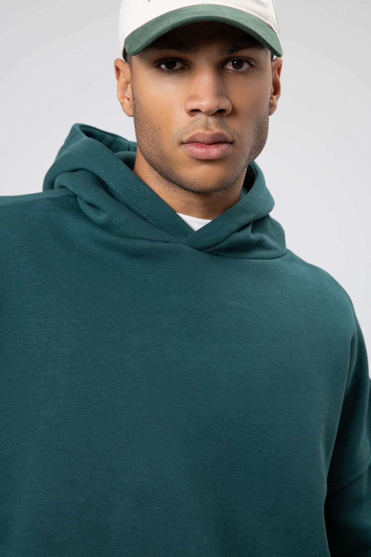 Basic Oversized Seamless Hooded Sweatshirt