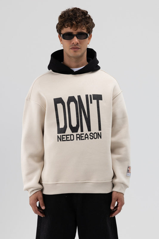 Two-Tone Printed Oversized Sweatshirt V70-92