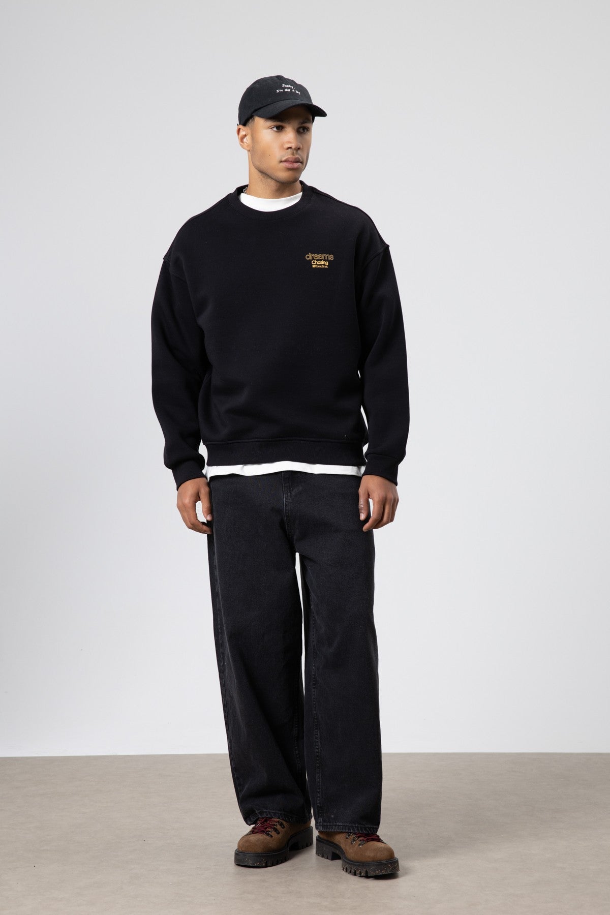 Oversized Bike Neck Print Sweatshirt V70-95