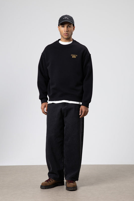 Oversized Bike Neck Print Sweatshirt V70-95