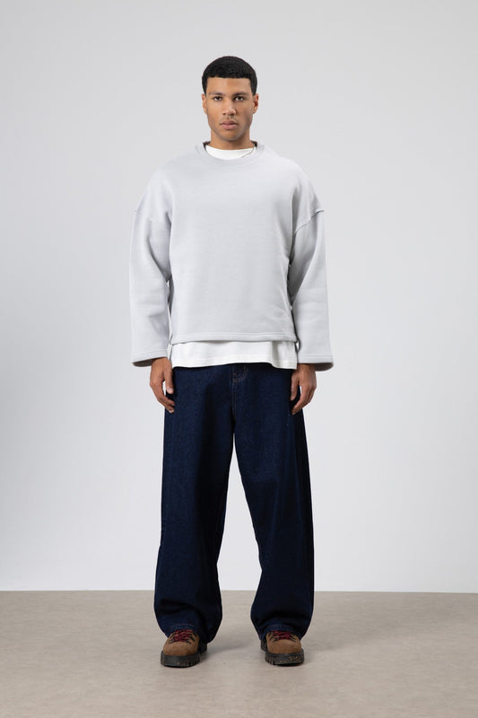 Boxy Fit Basic Sweatshirt