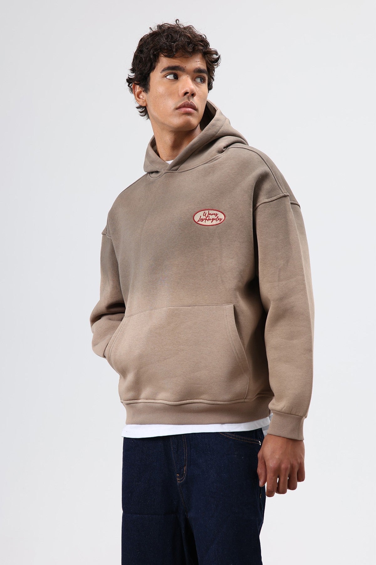 Oversized Printed Hooded Sweatshirt