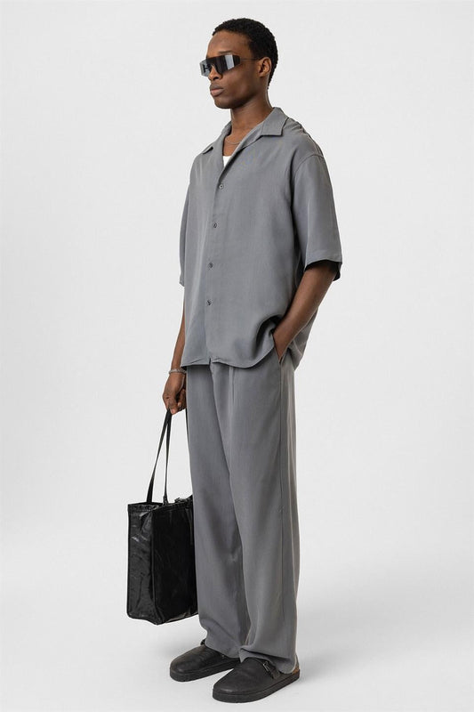 Relaxed-Fit Fabric Pants
