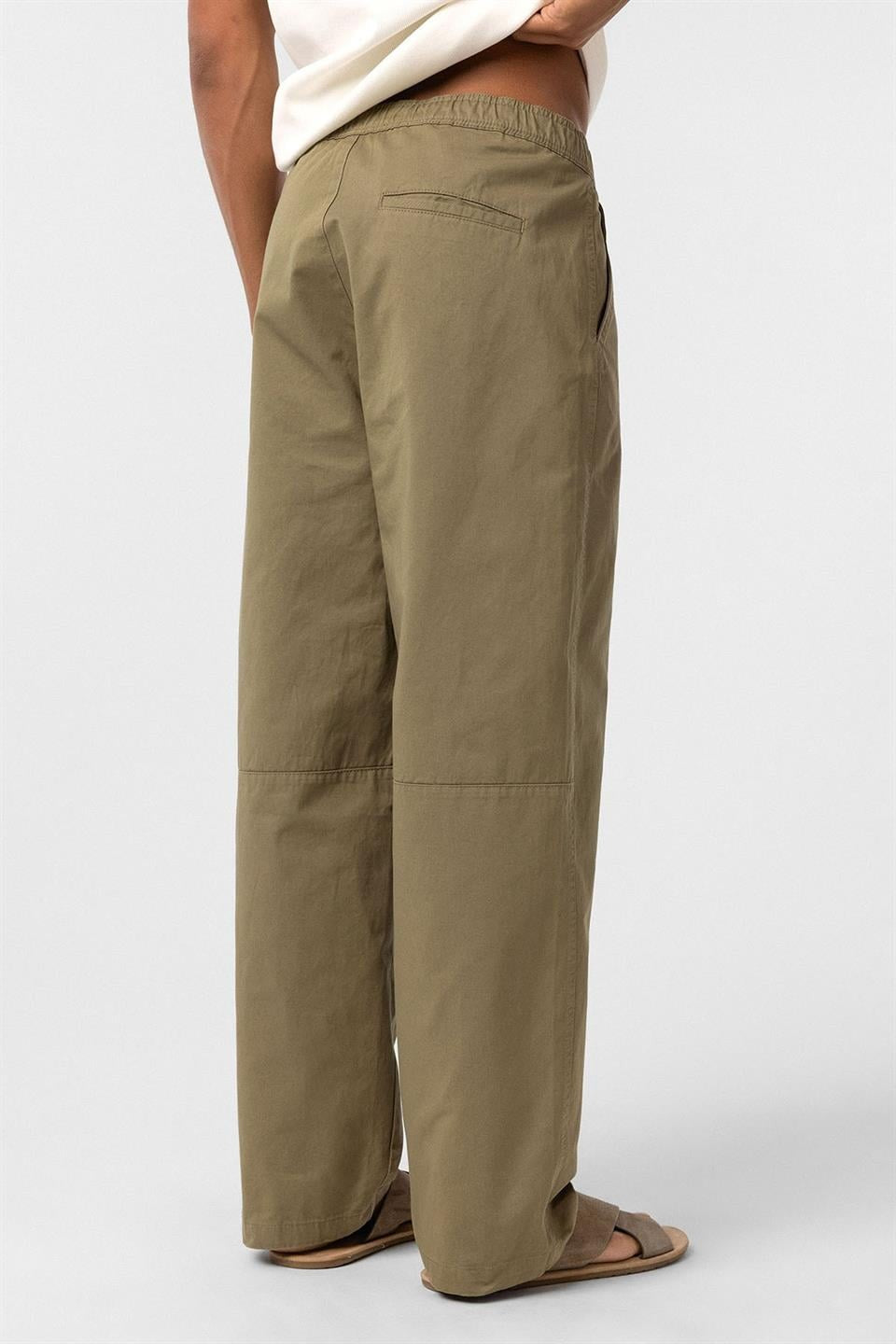 Pre-Washed Gabardine Baggy Pants