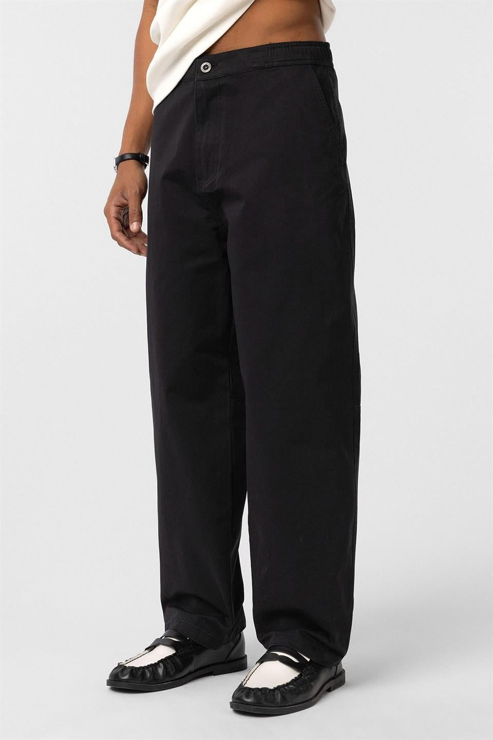 Pre-Washed Gabardine Baggy Pants