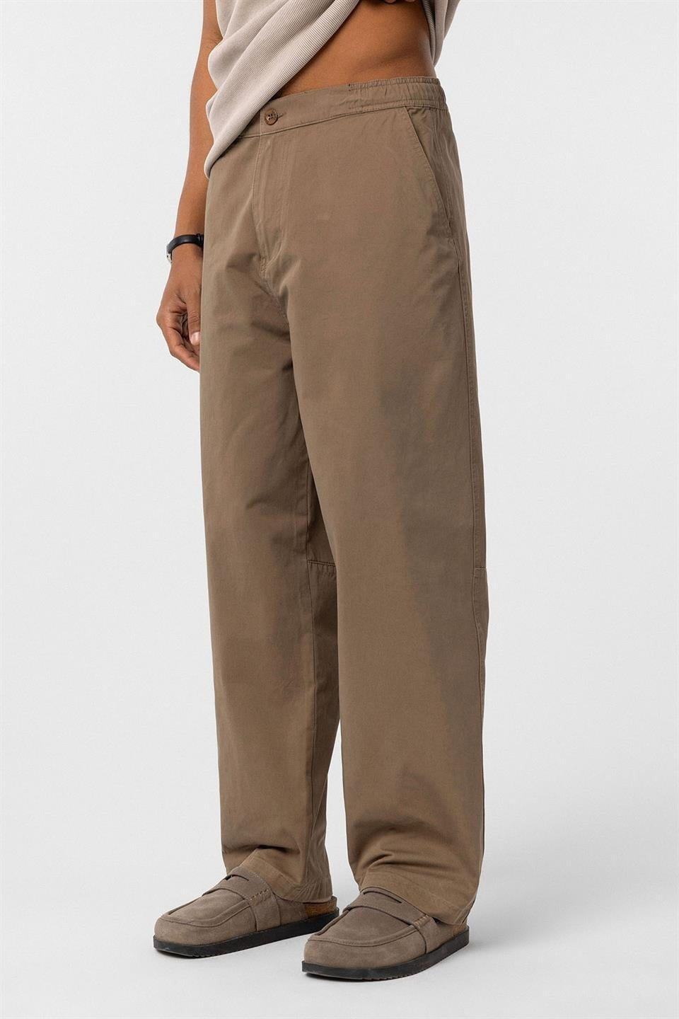 Pre-Washed Gabardine Baggy Pants