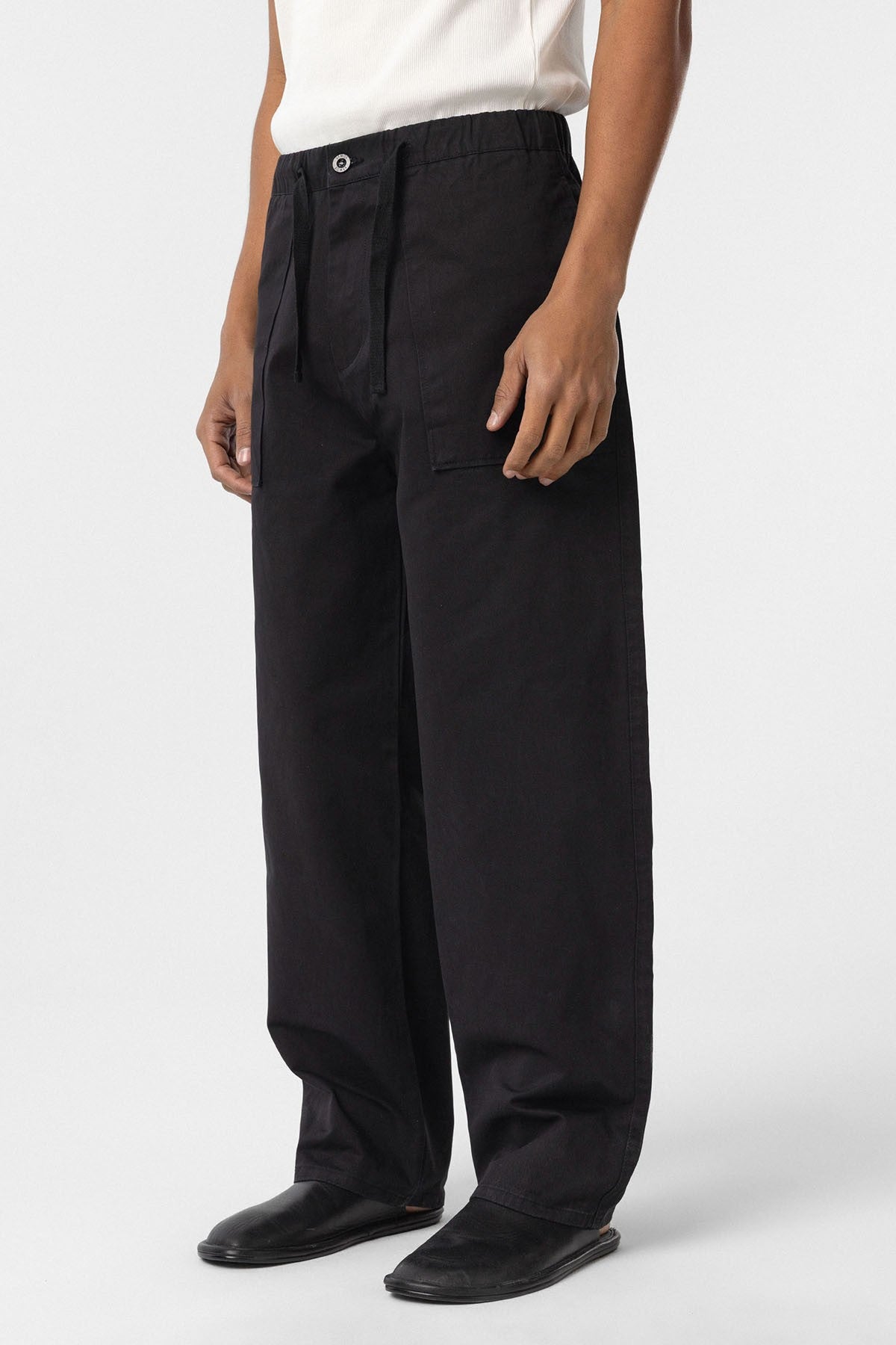 Baggy-Fit Gabardine Pants