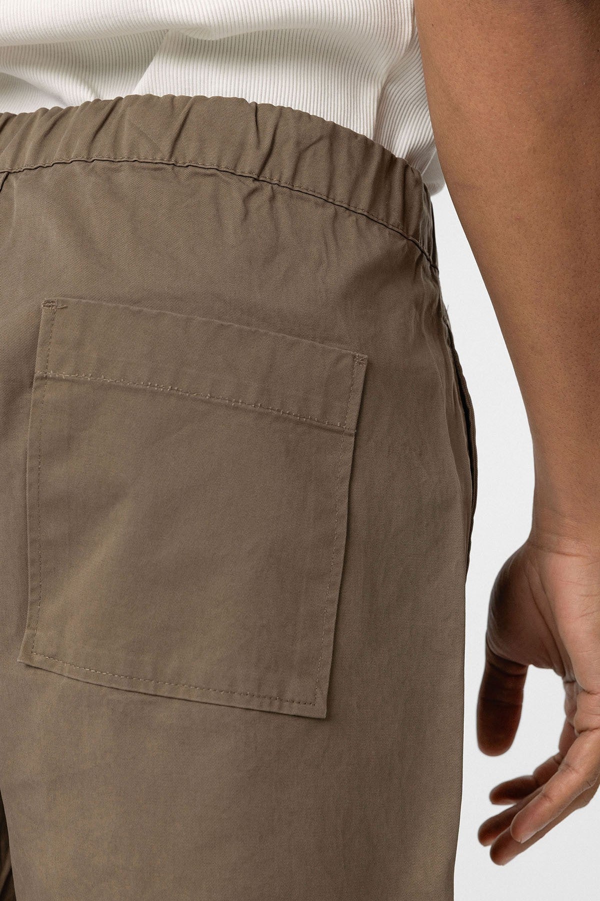 Baggy-Fit Gabardine Pants