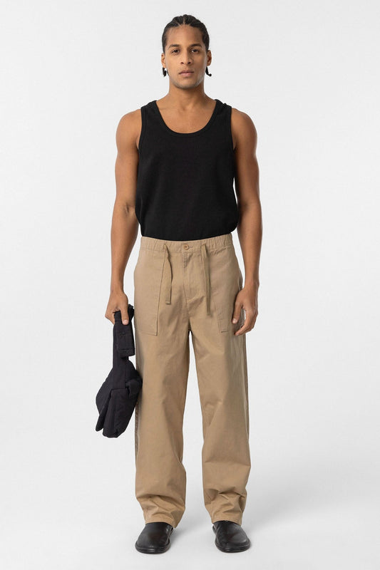 Baggy-Fit Gabardine Pants