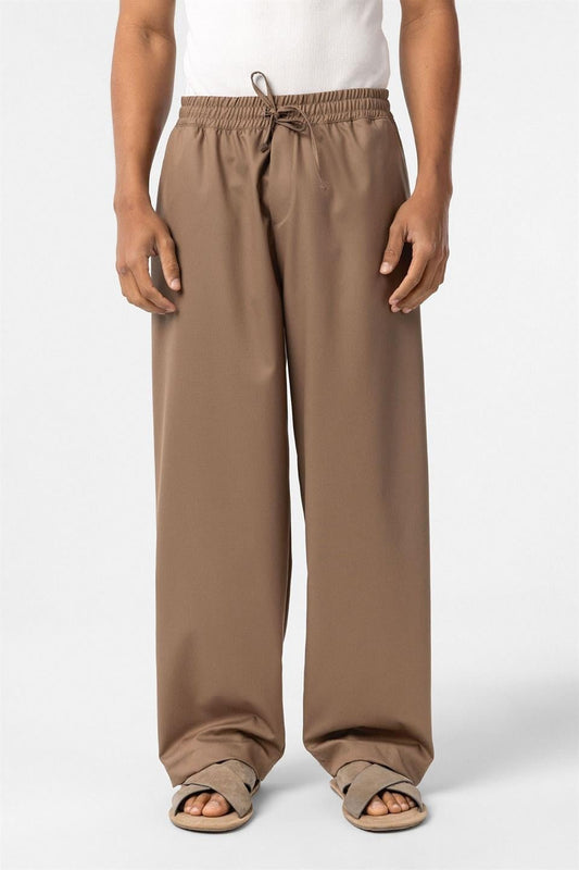 Baggy Pants with an Elastic Waistband