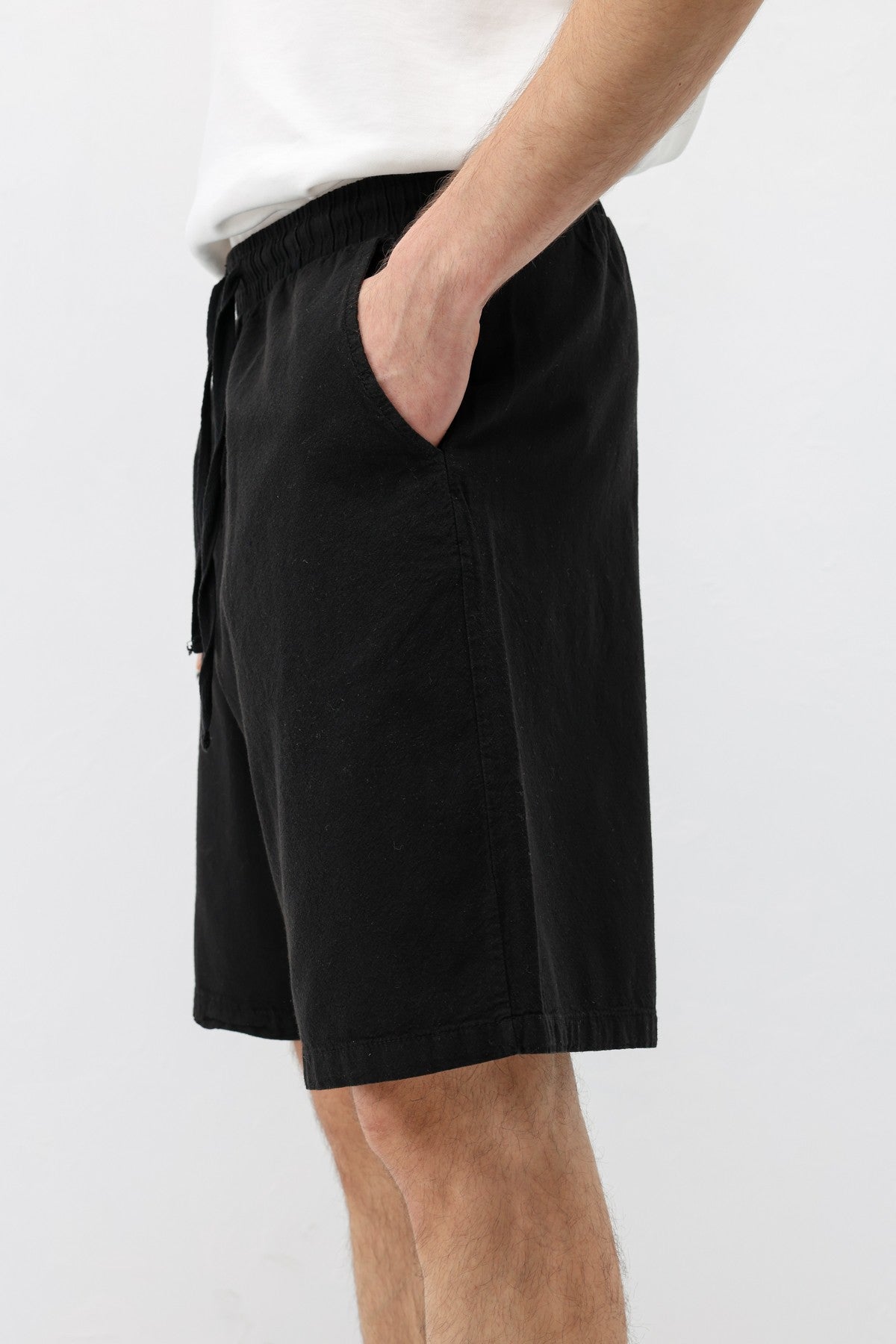 Oversized Linen Shorts