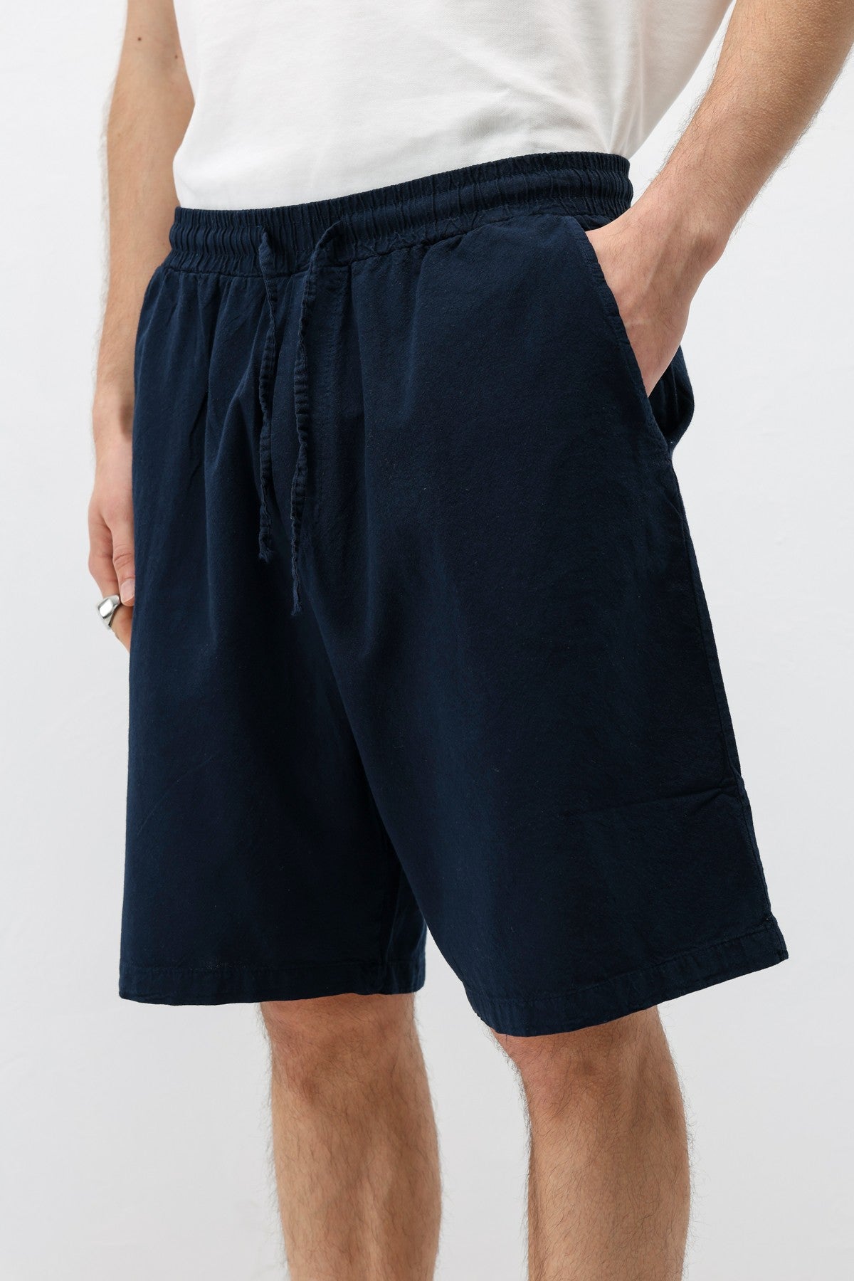 Oversized Linen Shorts
