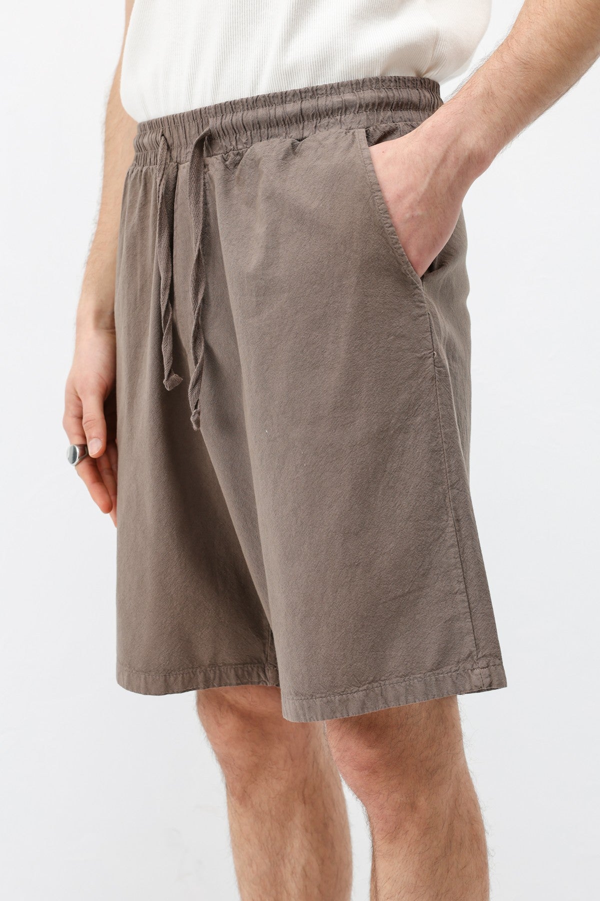 Oversized Linen Shorts