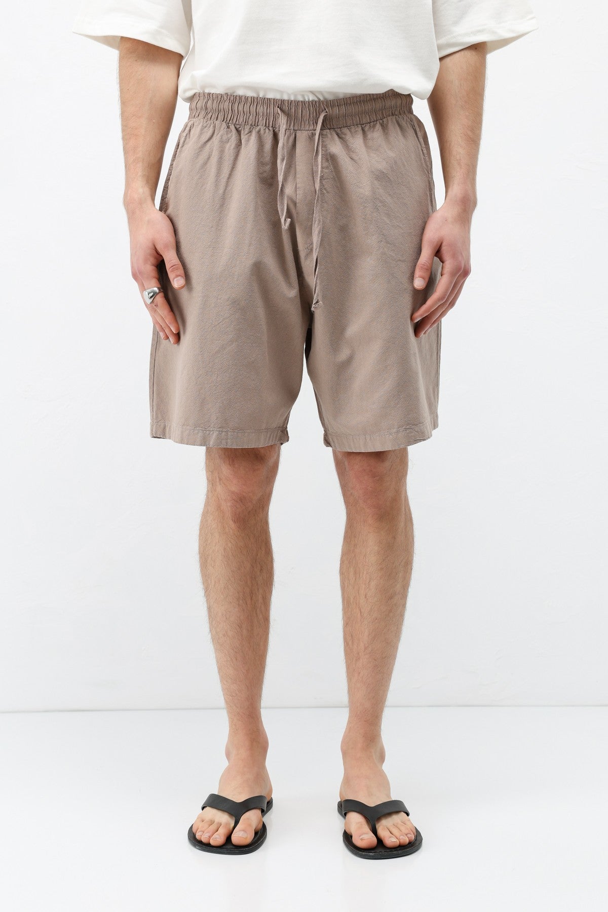 Oversized Linen Shorts