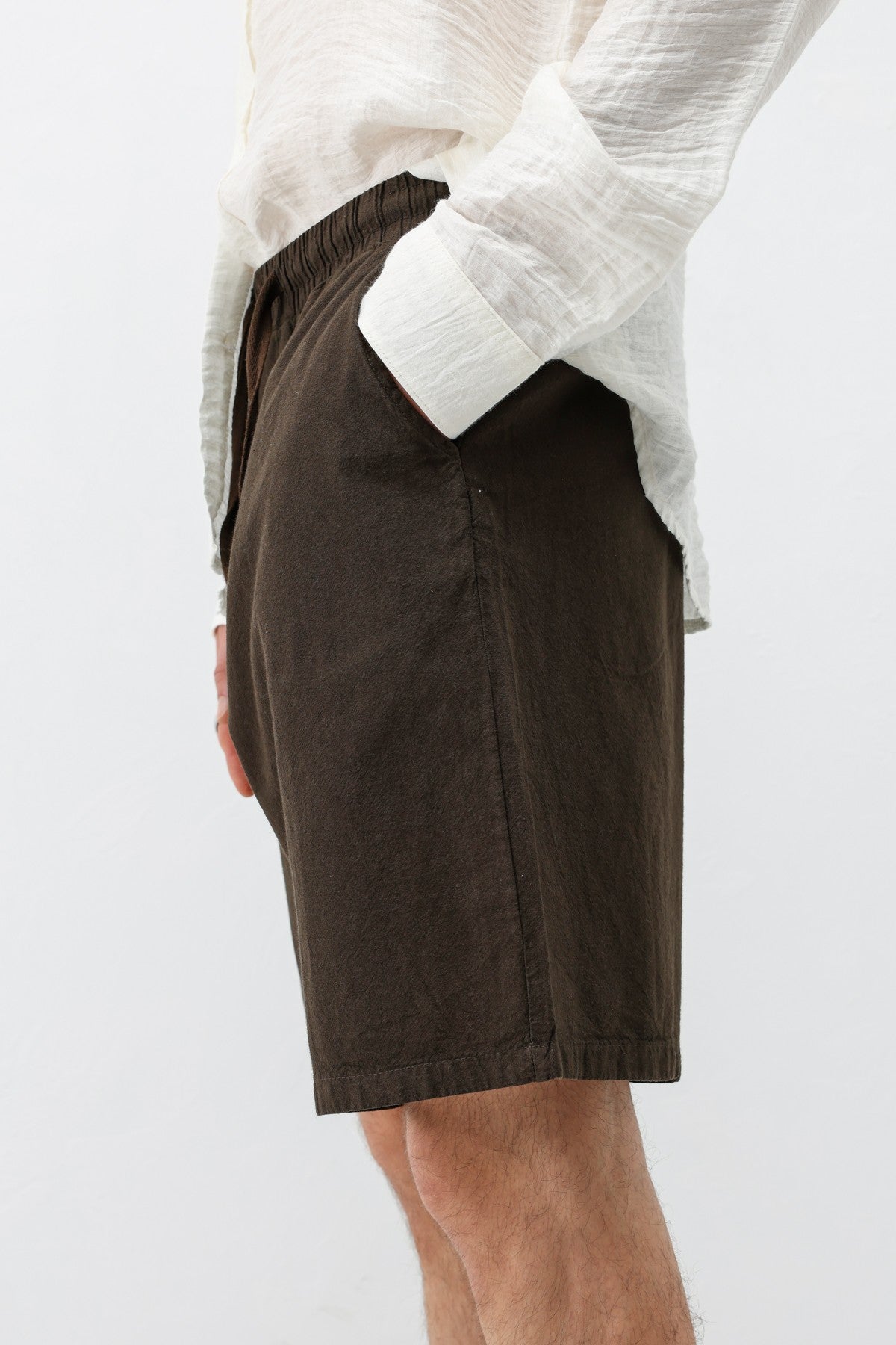 Oversized Linen Shorts