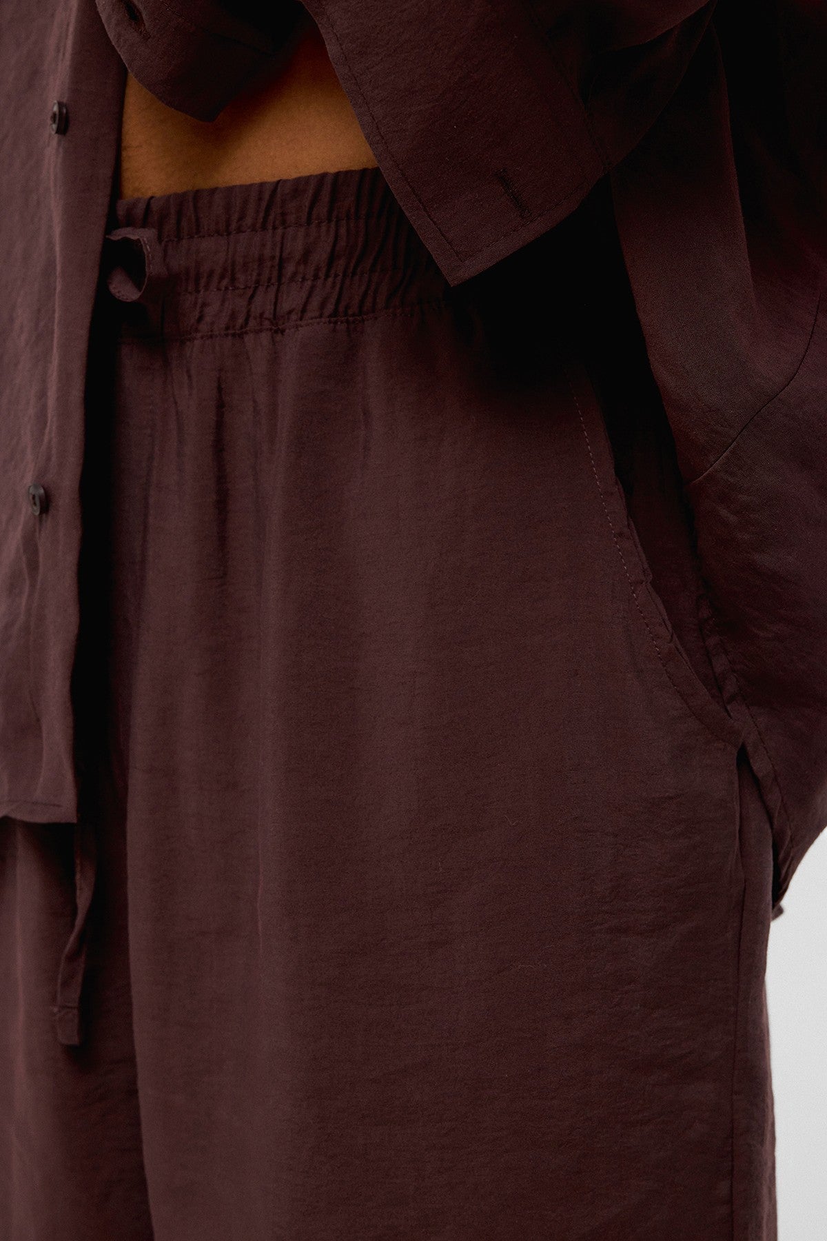 Baggy-Fit Modal Fabric Pants