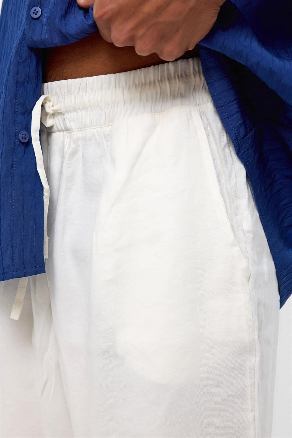 Oversized Modal Fabric Bermuda Shorts