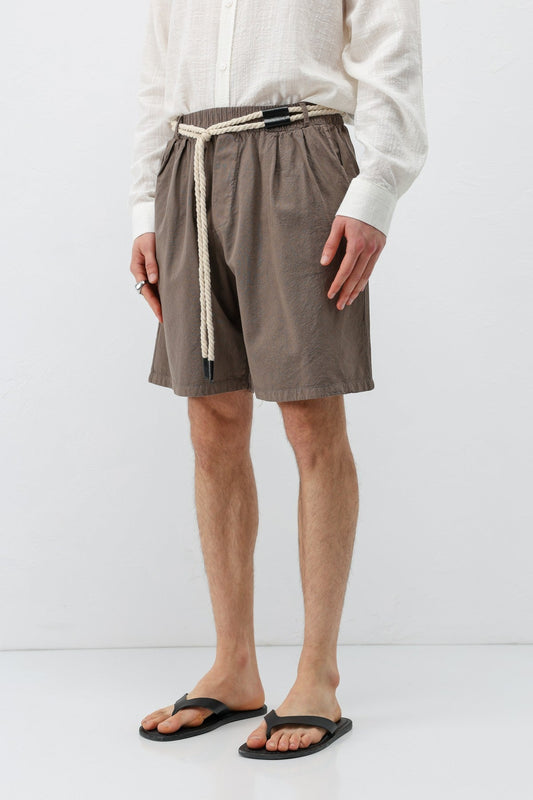 Oversized Linen Shorts with a Waistband