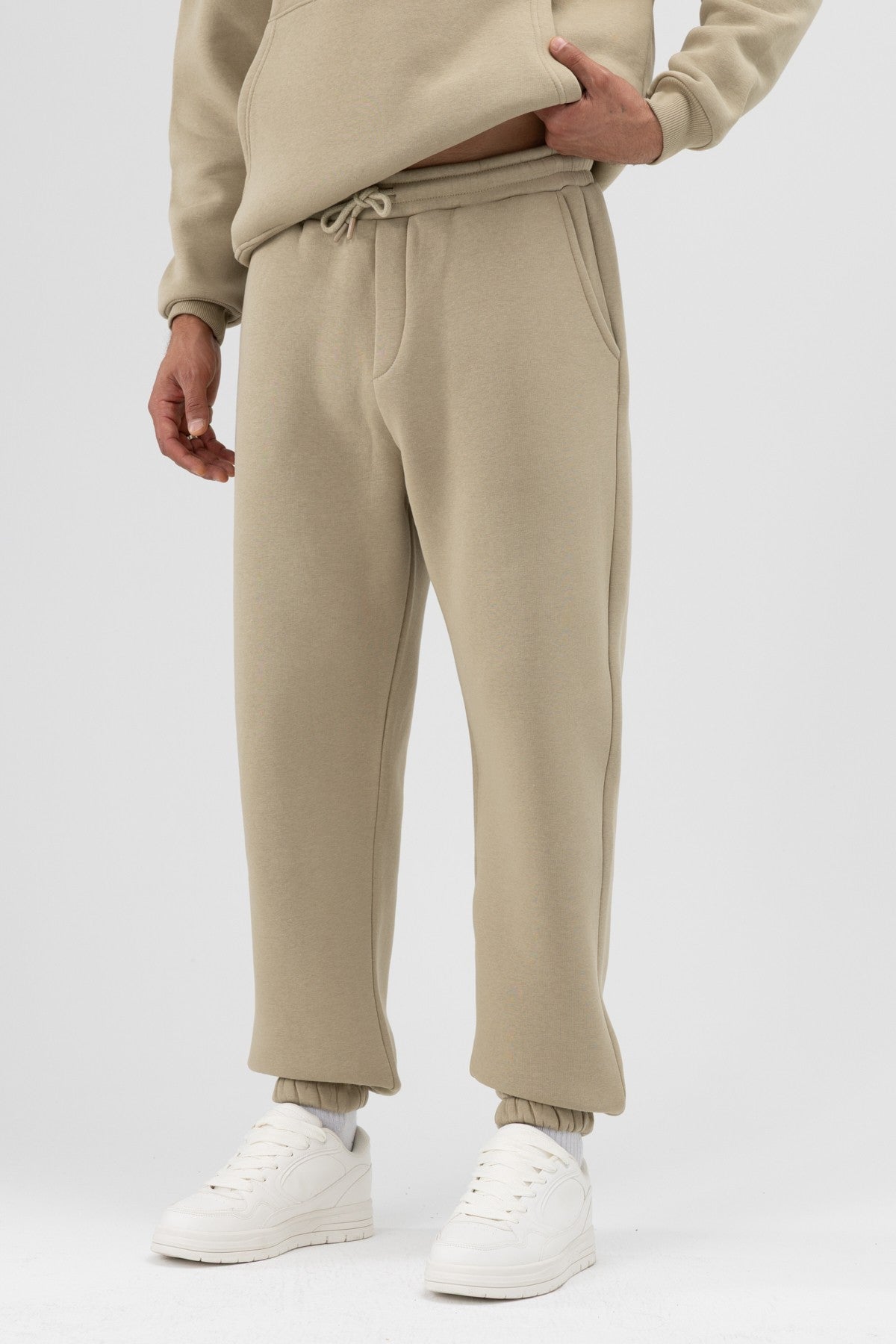 Basic Sweatpants with Elastic Cuffs