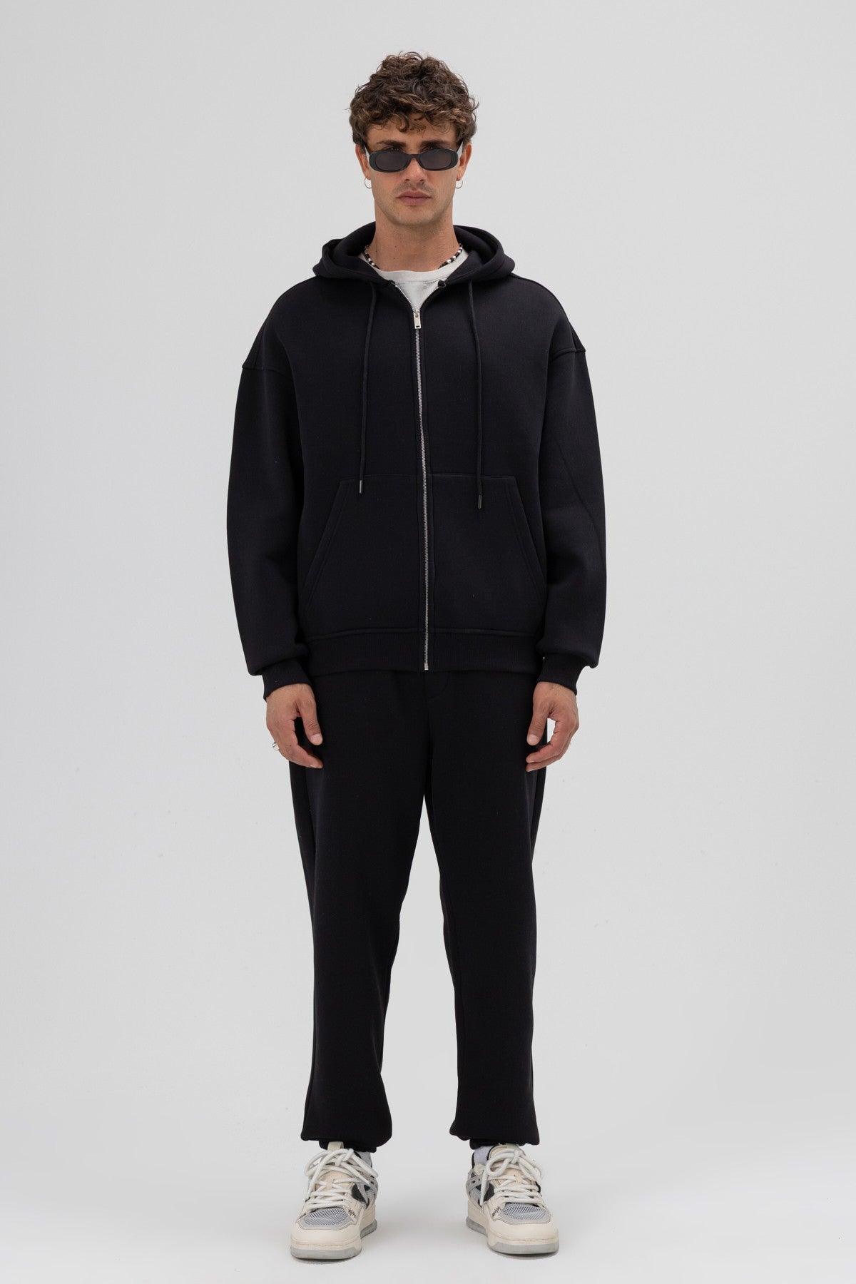 Basic Sweatpants with Elastic Cuffs