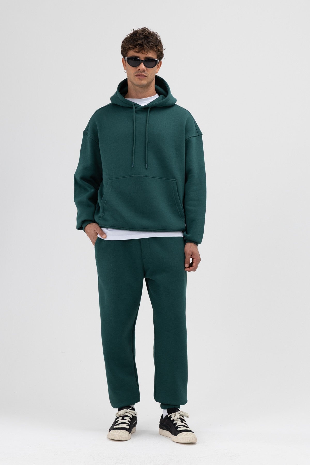 Basic Sweatpants with Elastic Cuffs