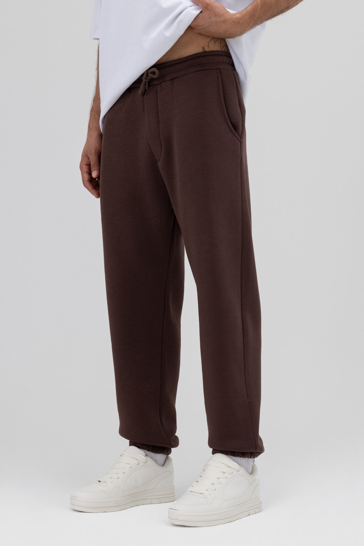 Basic Sweatpants with Elastic Cuffs