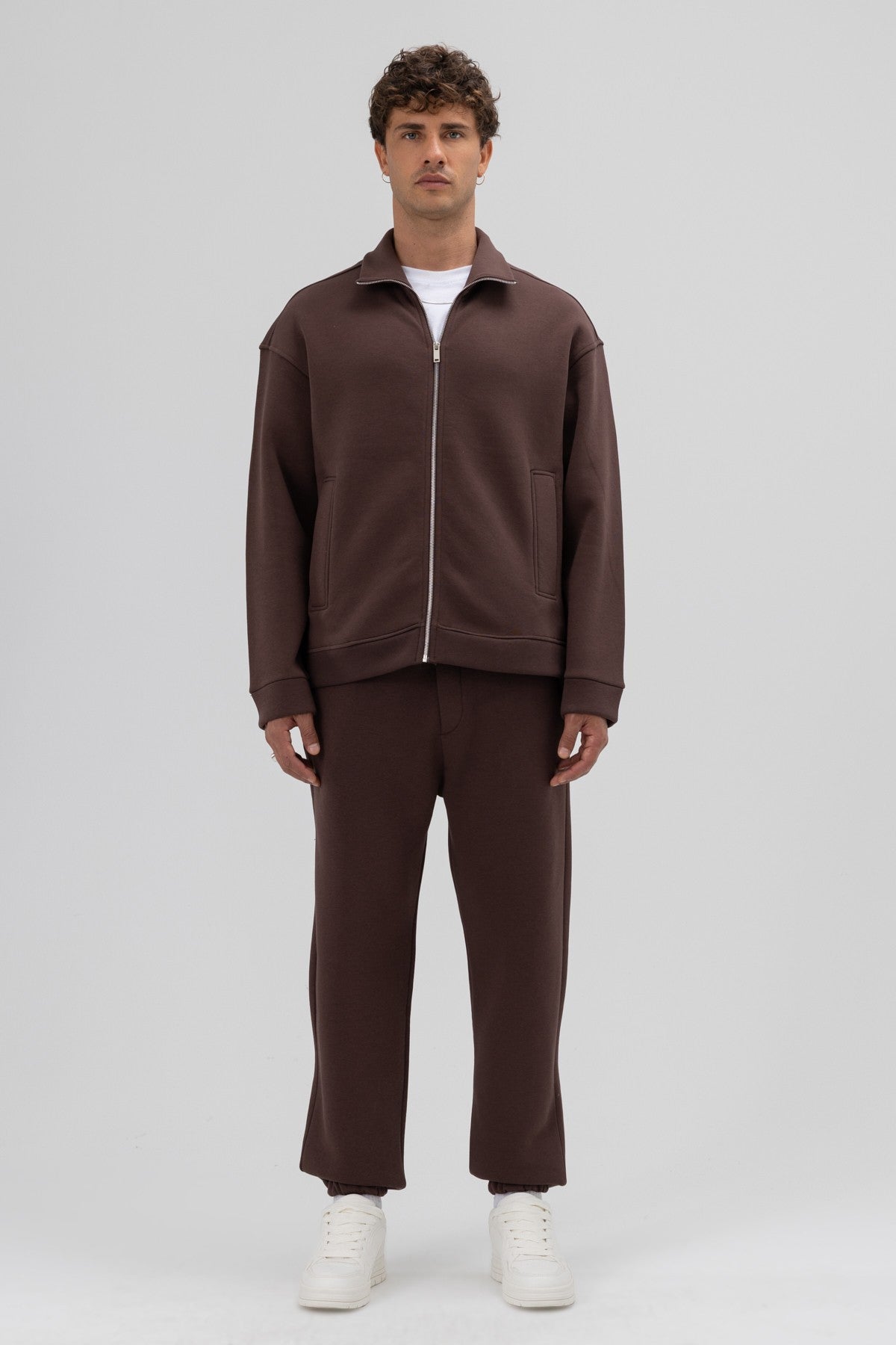 Basic Sweatpants with Elastic Cuffs