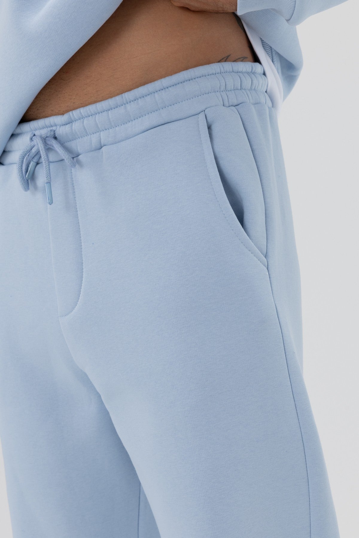 Basic Sweatpants with Elastic Cuffs