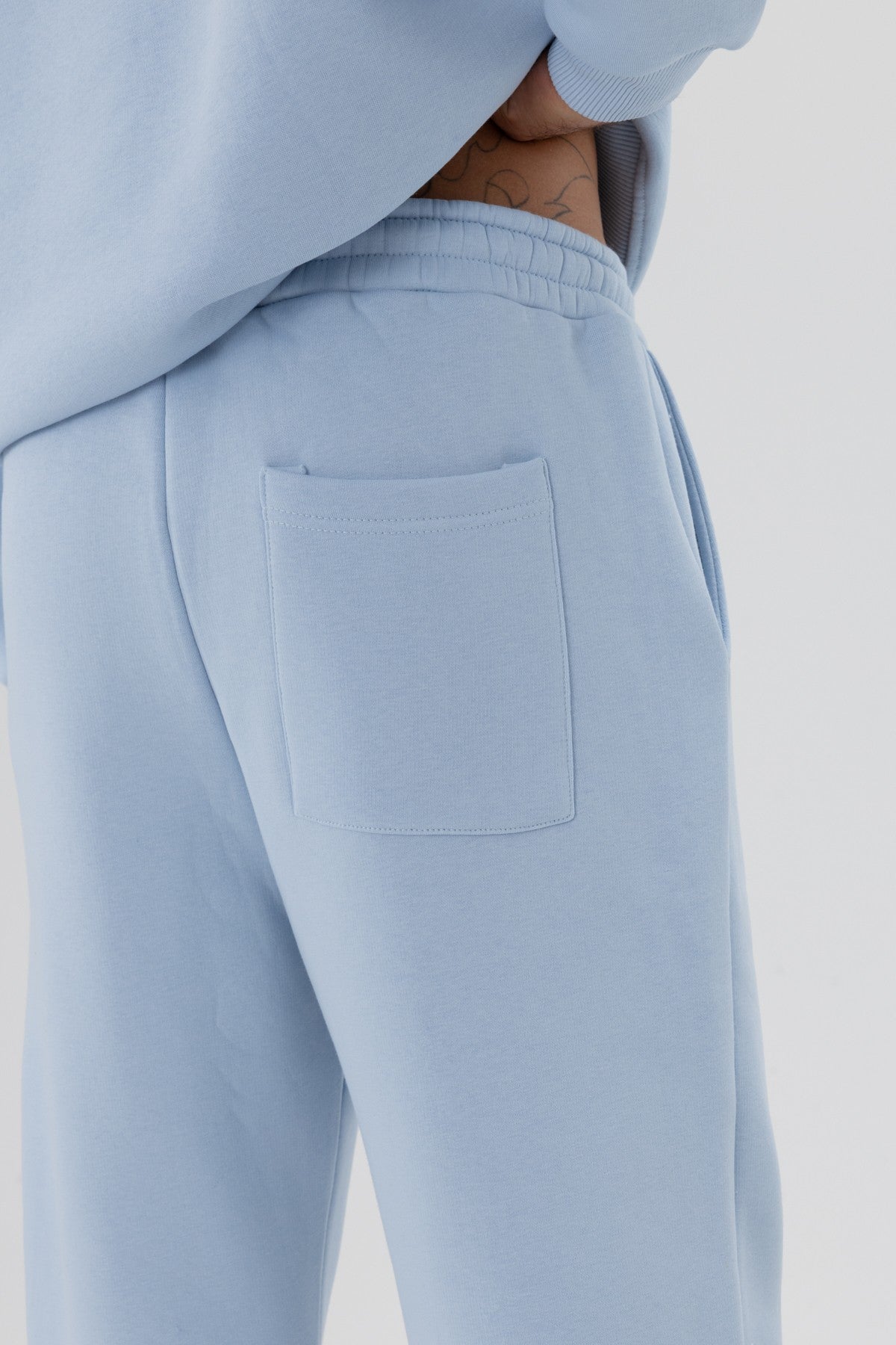 Basic Sweatpants with Elastic Cuffs