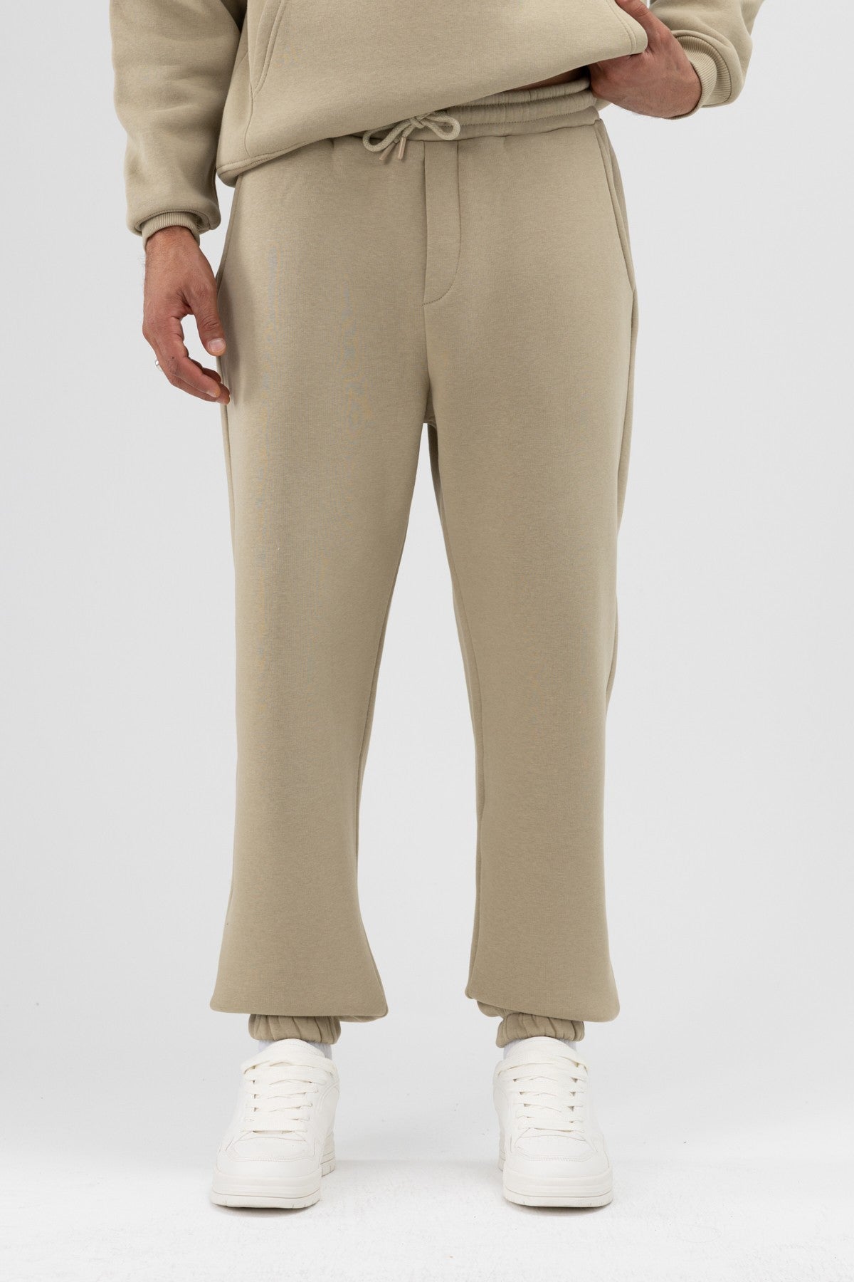 Basic Sweatpants with Elastic Cuffs