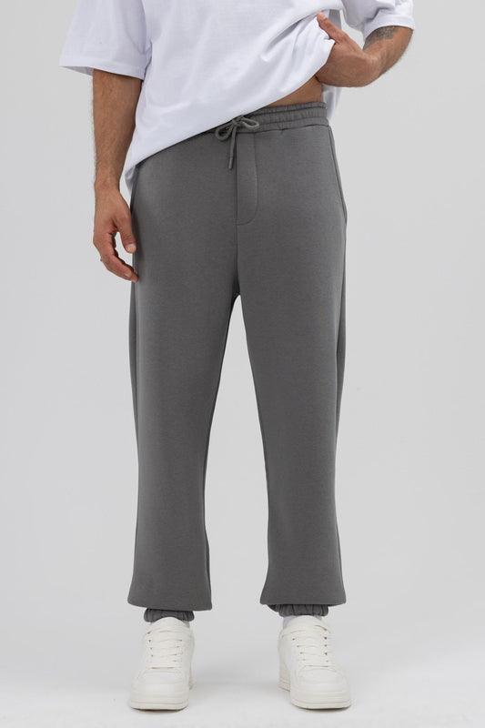 Basic Sweatpants with Elastic Cuffs