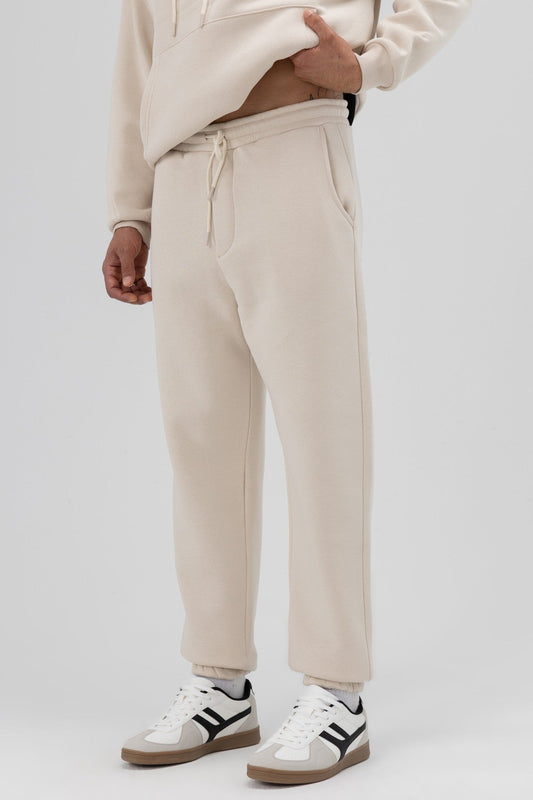 Basic Sweatpants with Elastic Cuffs