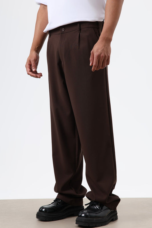 Baggy-Fit Fabric Pants