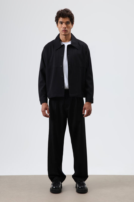 Baggy-Fit Fabric Pants