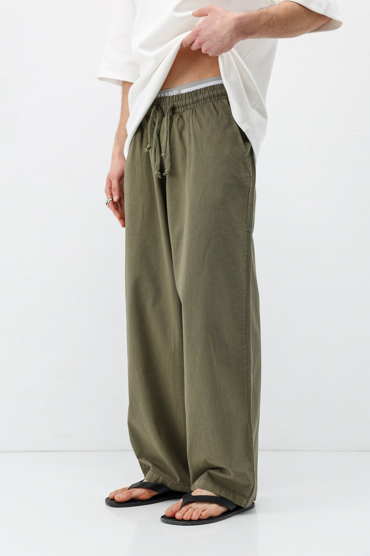 Super Baggy-Fit Linen Pants