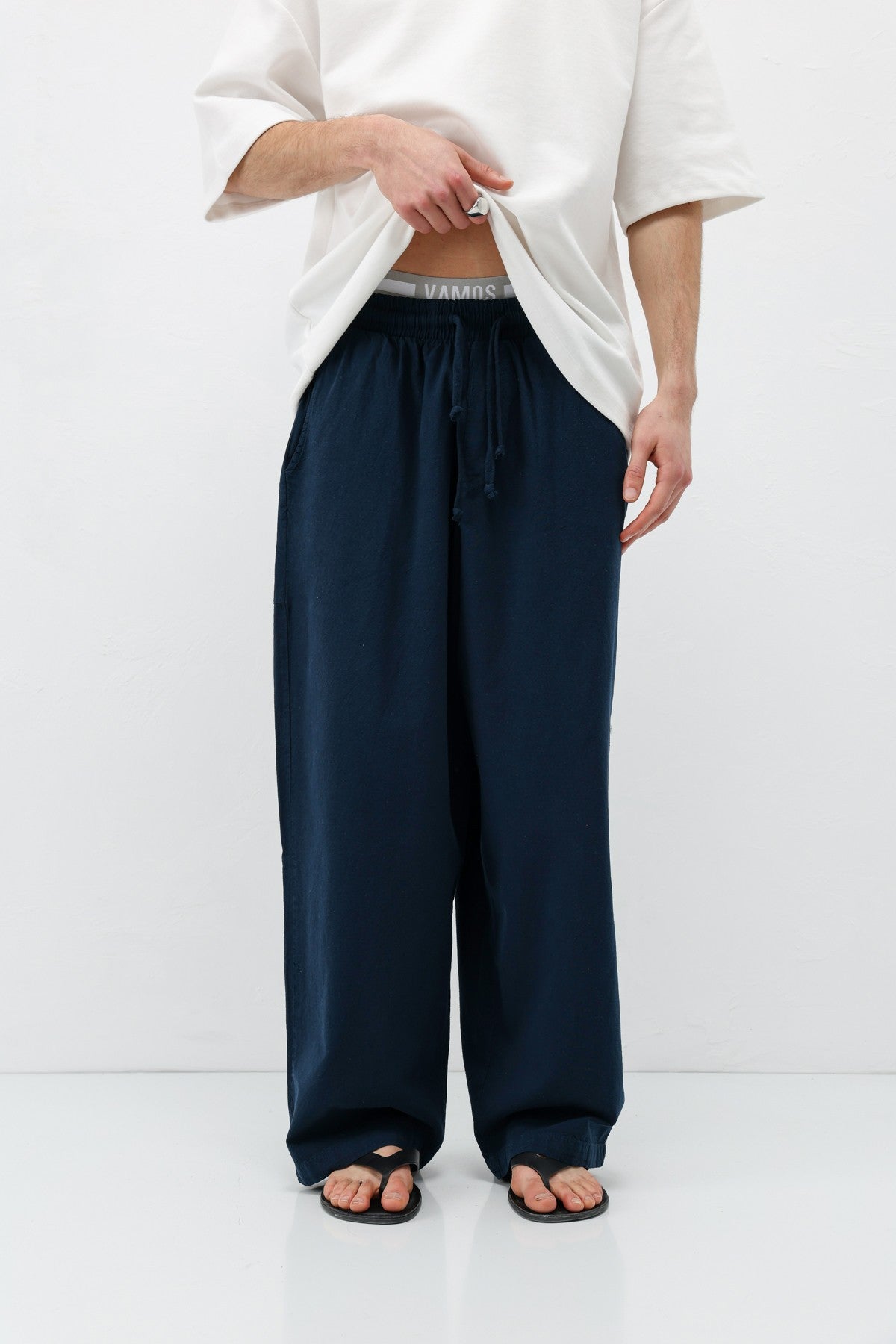 Super Baggy-Fit Linen Pants