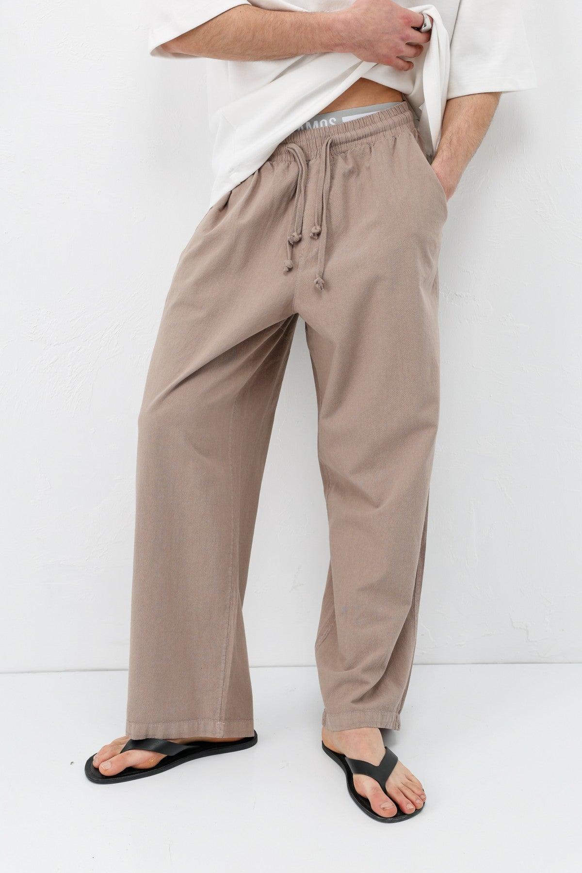 Super Baggy-Fit Linen Pants