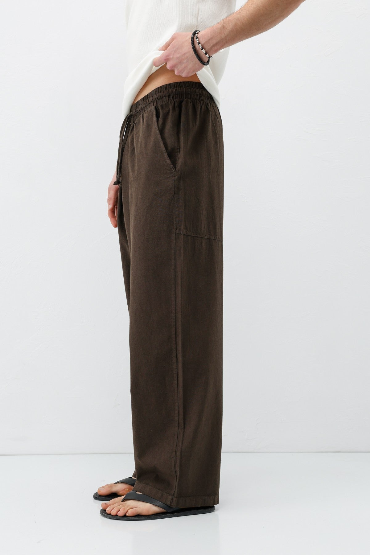 Super Baggy-Fit Linen Pants