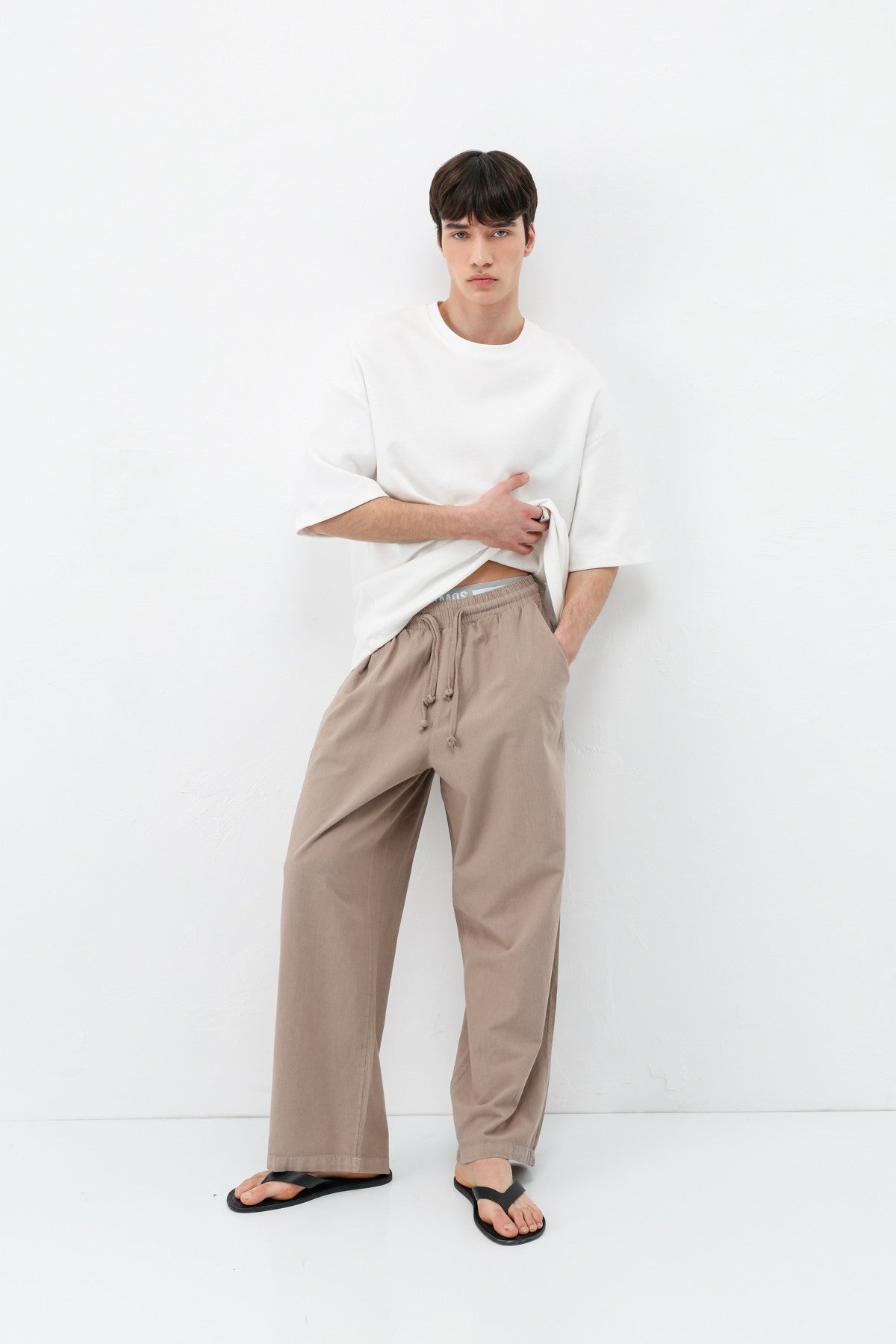Super Baggy-Fit Linen Pants